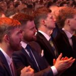 Jake Jones in the audience while working on BBC Sports Personality of the Year